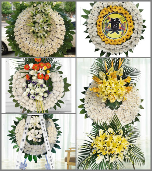 安徽淮南市凤台县关店乡瓦房村花圈速递